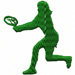 Sports Silhouette Embroidery Design 4